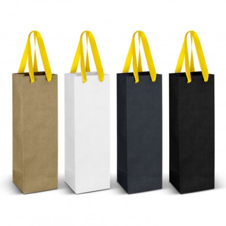 Wine Ribbon Handle Paper Bag Promotional Products